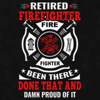 Retired Firefighter Fire Fighter Been There Done That And Damn Proud Of It Ladies PosiCharge Tri-Blend Wicking Tank