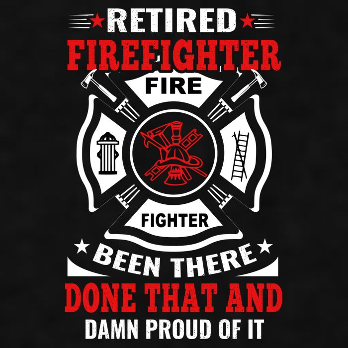 Retired Firefighter Fire Fighter Been There Done That And Damn Proud Of It Ladies PosiCharge Tri-Blend Wicking Tank