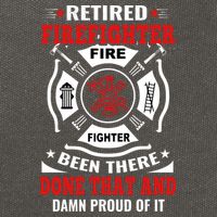 Retired Firefighter Fire Fighter Been There Done That And Damn Proud Of It Cotton Canvas Backpack