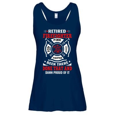 Retired Firefighter Fire Fighter Been There Done That And Damn Proud Of It Ladies Essential Flowy Tank