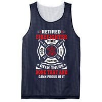 Retired Firefighter Fire Fighter Been There Done That And Damn Proud Of It Mesh Reversible Basketball Jersey Tank