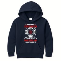 Retired Firefighter Fire Fighter Been There Done That And Damn Proud Of It Kids Hoodie