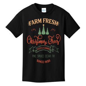 Rt's farm fresh christmas trees pine spruce fir cedar Kids T-Shirt