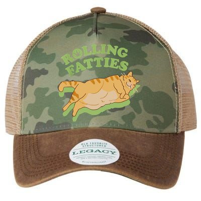 Rolling Fatties Funny Weed Cat Marijuana Legacy Tie Dye Trucker Hat