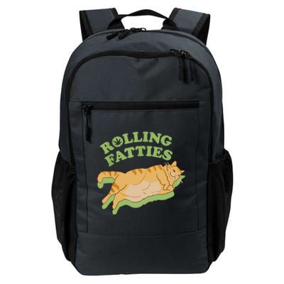 Rolling Fatties Funny Weed Cat Marijuana Daily Commute Backpack