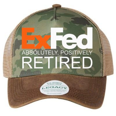 Retired Federal Government Worker Ex Fed Funny Vintage Retro Legacy Tie Dye Trucker Hat