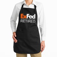 Retired Federal Government Worker Ex Fed Funny Vintage Retro Apron