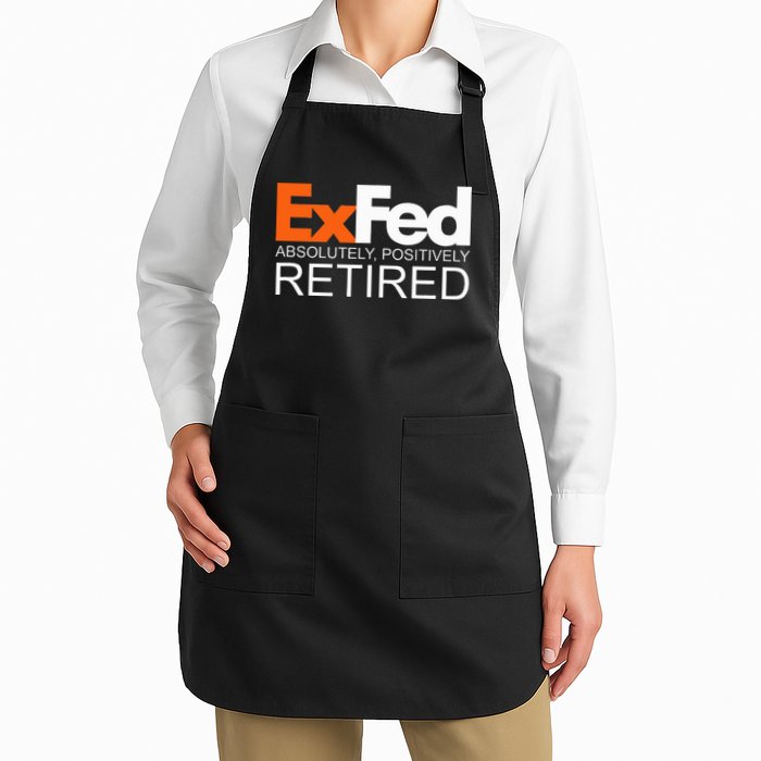 Retired Federal Government Worker Ex Fed Funny Vintage Retro Apron