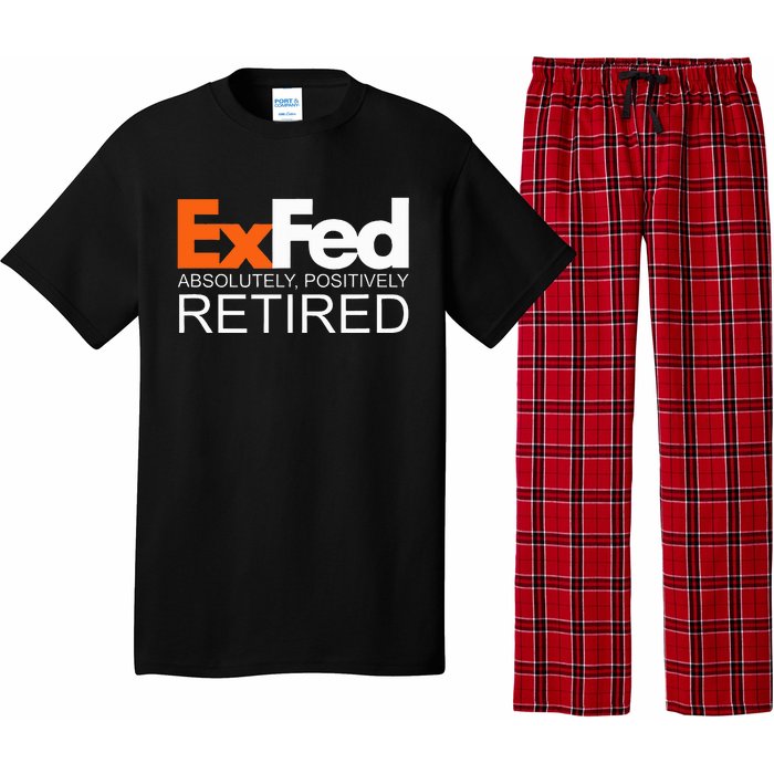 Retired Federal Government Worker Ex Fed Funny Vintage Retro Pajama Set