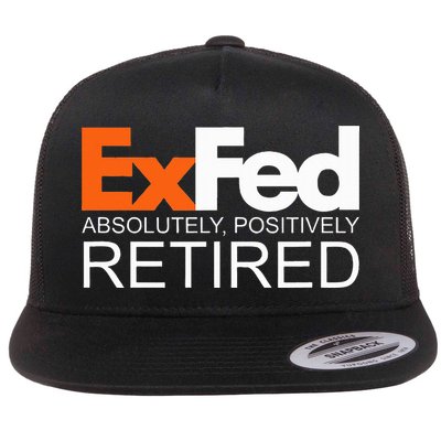 Retired Federal Government Worker Ex Fed Funny Vintage Retro Flatbill Hat