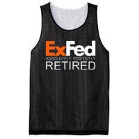 Retired Federal Government Worker Ex Fed Funny Vintage Retro Mesh Reversible Basketball Jersey Tank