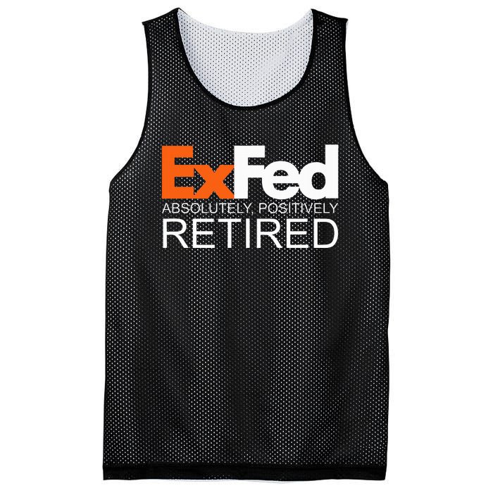 Retired Federal Government Worker Ex Fed Funny Vintage Retro Mesh Reversible Basketball Jersey Tank