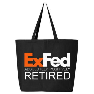 Retired Federal Government Worker Ex Fed Funny Vintage Retro 25L Jumbo Tote