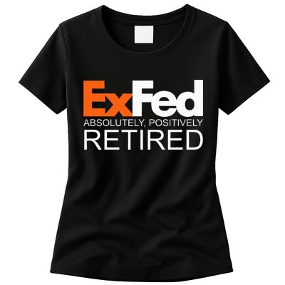 Retired Federal Government Worker Ex Fed Funny Vintage Retro Womens T-Shirt