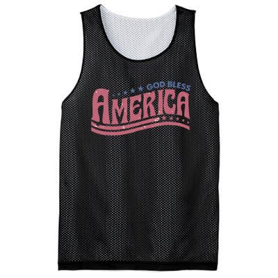 Retro Funny God Bless America Independence Day Mesh Reversible Basketball Jersey Tank