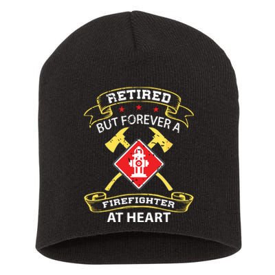 Retired Firefighter Gift Fireman Retirement Firefighter Short Acrylic Beanie