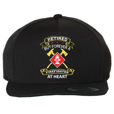 Retired Firefighter Gift Fireman Retirement Firefighter Wool Snapback Cap