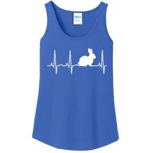 Rabbit Funny Gift Bunny Rabbit Heartbeat Hooded Gift Ladies Essential Tank