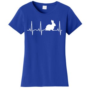 Rabbit Funny Gift Bunny Rabbit Heartbeat Hooded Gift Women's T-Shirt