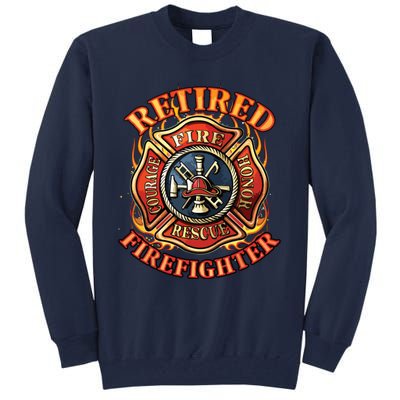 Retired Firefighter Gift Fireman Retirement Party Gift Tall Sweatshirt