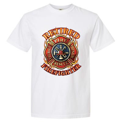 Retired Firefighter Gift Fireman Retirement Party Gift Garment-Dyed Heavyweight T-Shirt