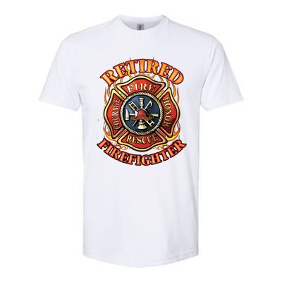 Retired Firefighter Gift Fireman Retirement Party Gift Softstyle CVC T-Shirt