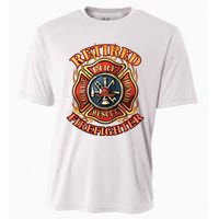 Retired Firefighter Gift Fireman Retirement Party Gift Cooling Performance Crew T-Shirt