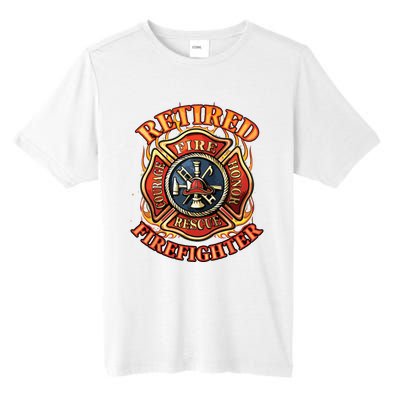 Retired Firefighter Gift Fireman Retirement Party Gift Tall Fusion ChromaSoft Performance T-Shirt