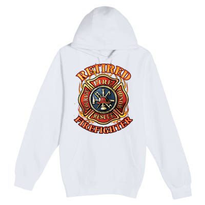 Retired Firefighter Gift Fireman Retirement Party Gift Premium Pullover Hoodie