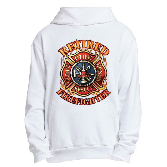 Retired Firefighter Gift Fireman Retirement Party Gift Urban Pullover Hoodie