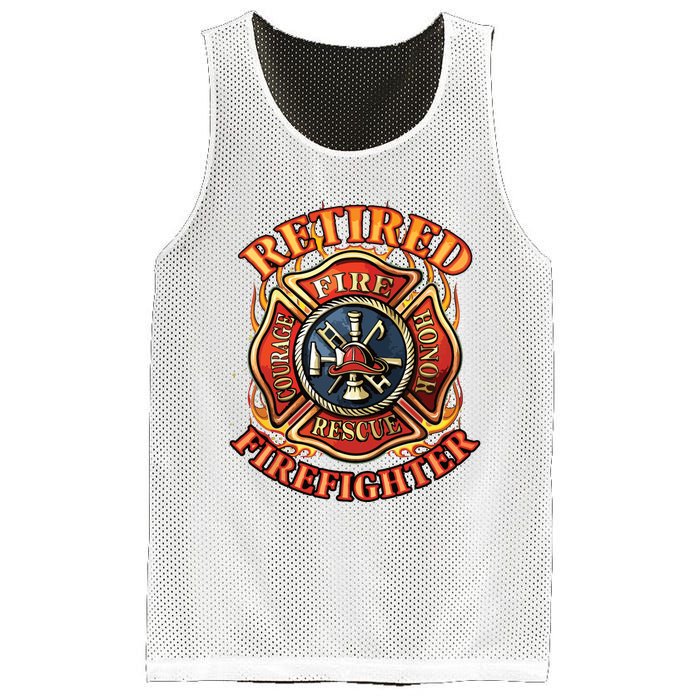 Retired Firefighter Gift Fireman Retirement Party Gift Mesh Reversible Basketball Jersey Tank