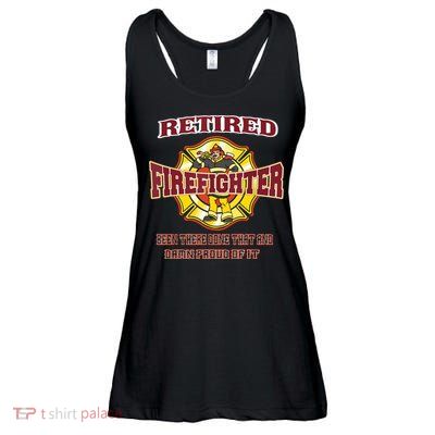 Retired Firefighter Gift For Fireman Fire Fighter Ladies Essential Flowy Tank
