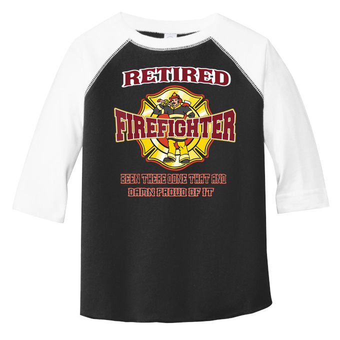Retired Firefighter Gift For Fireman Fire Fighter Toddler Fine Jersey T-Shirt