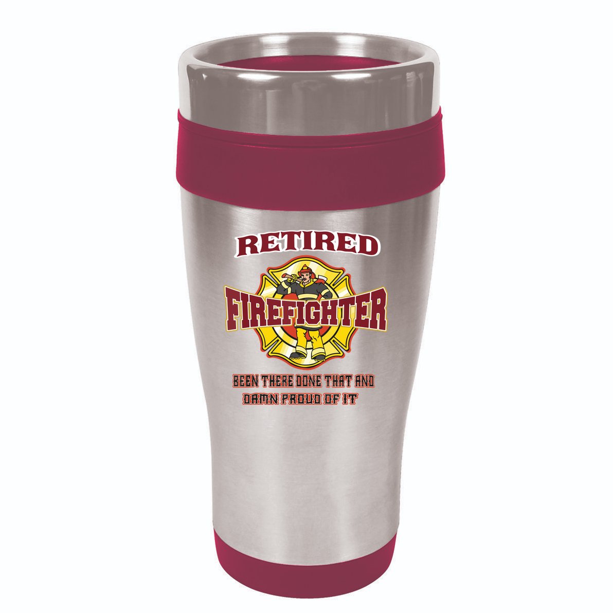 Retired Firefighter Gift For Fireman Fire Fighter 16oz Travel Tumbler