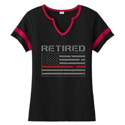 Retired Firefighter Gifts Firefighter Retirement Gifts Ladies Halftime Notch Neck Tee