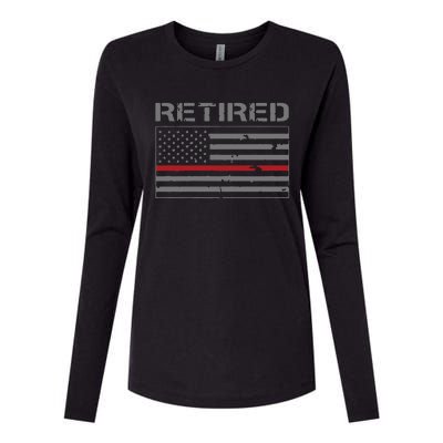 Retired Firefighter Gifts Firefighter Retirement Gifts Womens Cotton Relaxed Long Sleeve T-Shirt