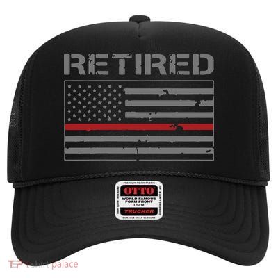 Retired Firefighter Gifts Firefighter Retirement Gifts High Crown Mesh Back Trucker Hat
