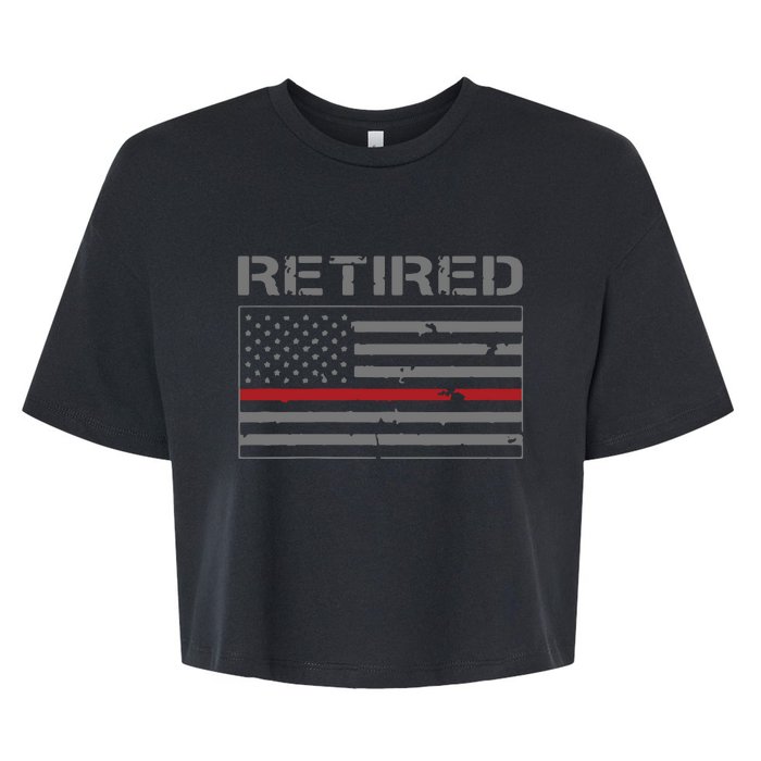 Retired Firefighter Gifts Firefighter Retirement Gifts Bella+Canvas Jersey Crop Tee