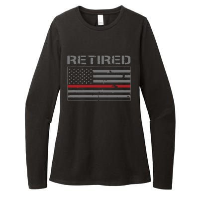 Retired Firefighter Gifts Firefighter Retirement Gifts Womens CVC Long Sleeve Shirt