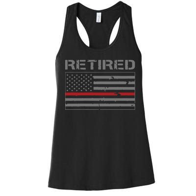 Retired Firefighter Gifts Firefighter Retirement Gifts Women's Racerback Tank