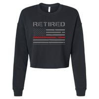 Retired Firefighter Gifts Firefighter Retirement Gifts Cropped Pullover Crew