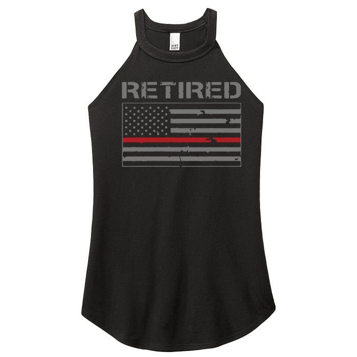 Retired Firefighter Gifts Firefighter Retirement Gifts Women's Perfect Tri Rocker Tank