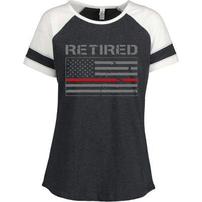 Retired Firefighter Gifts Firefighter Retirement Gifts Enza Ladies Jersey Colorblock Tee