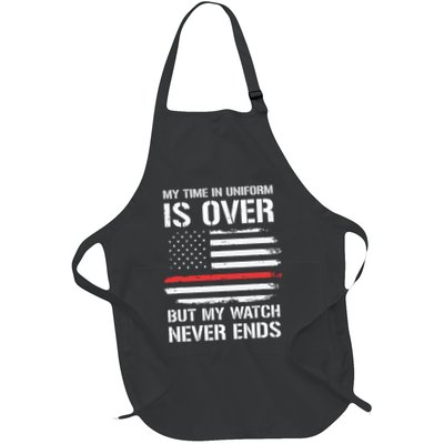 Retired Firefighter Gifts Shirts Thin Red Line Apron