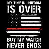 Retired Firefighter Gifts Shirts Thin Red Line 7-Panel Snapback Hat