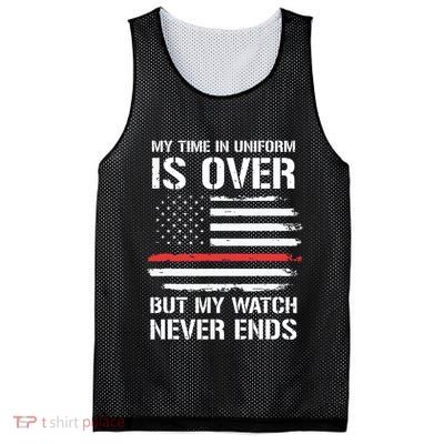 Retired Firefighter Gifts Shirts Thin Red Line Mesh Reversible Basketball Jersey Tank