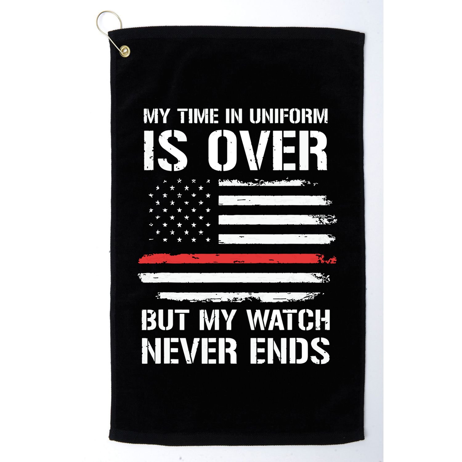 Retired Firefighter Gifts Shirts Thin Red Line Golf Towel