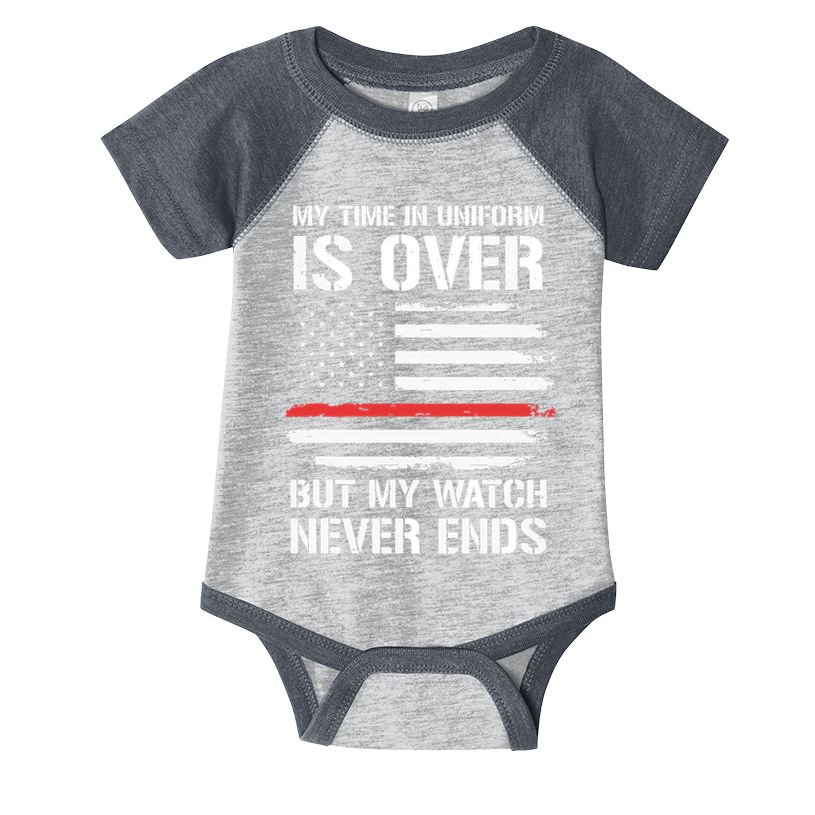 Retired Firefighter Gifts Shirts Thin Red Line Infant Baby Jersey Bodysuit