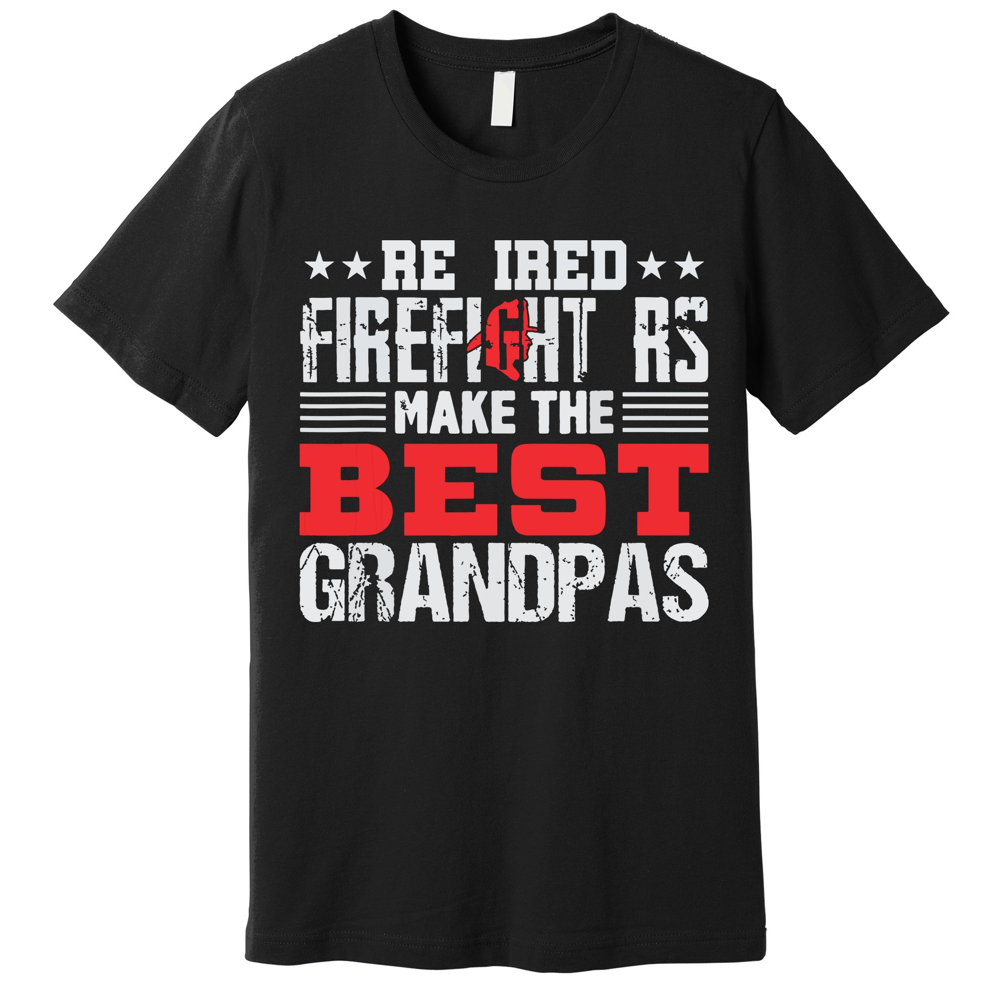 Retired Firefighter Grandpa Fireman Retirement Gift Premium T-Shirt