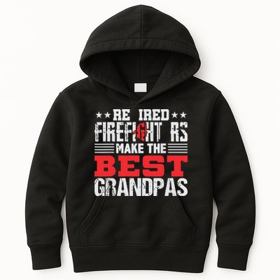 Retired Firefighter Grandpa Fireman Retirement Gift Kids Hoodie
